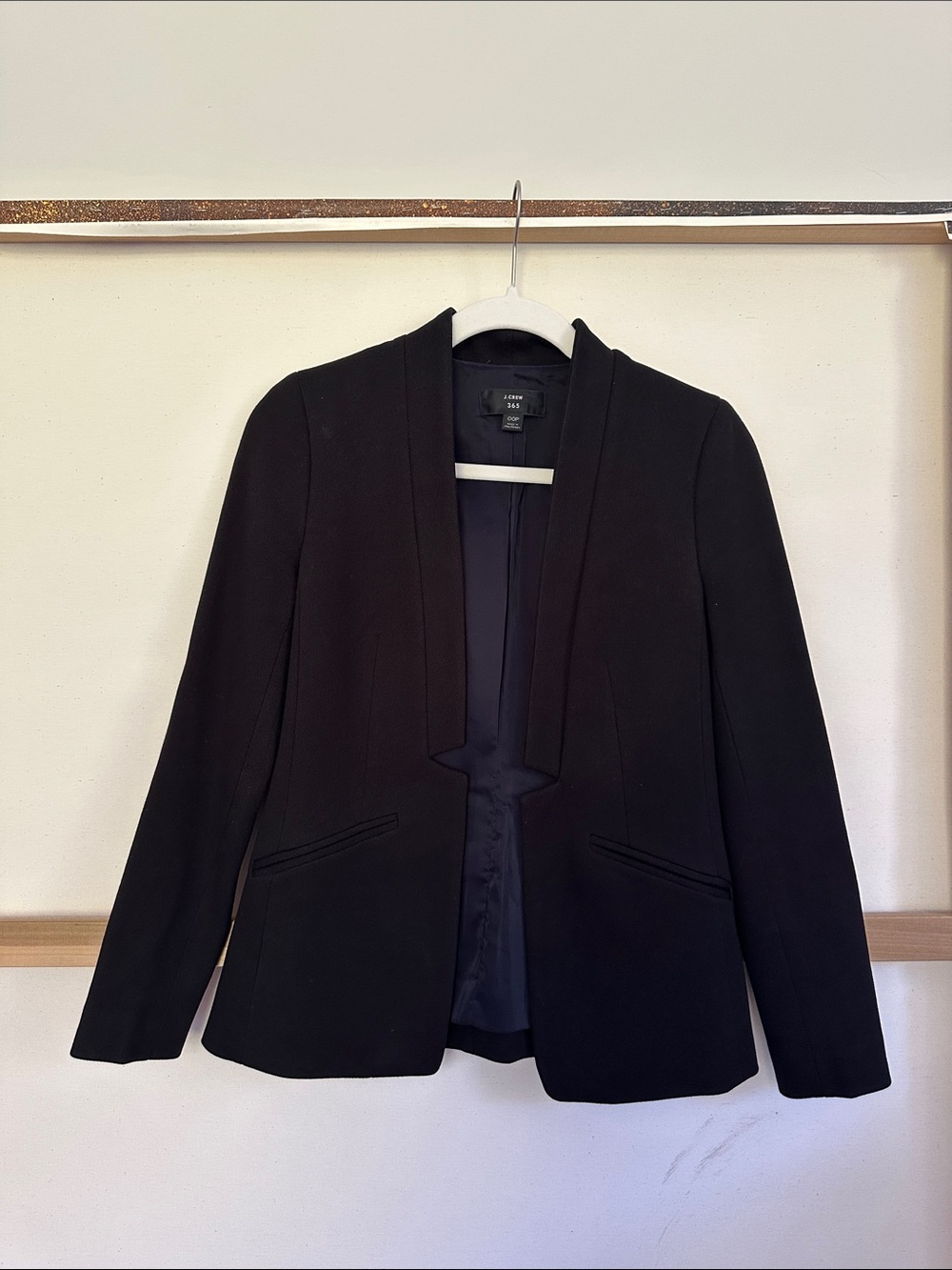 J. Crew Black Going Out Blazer in Stretch Twill